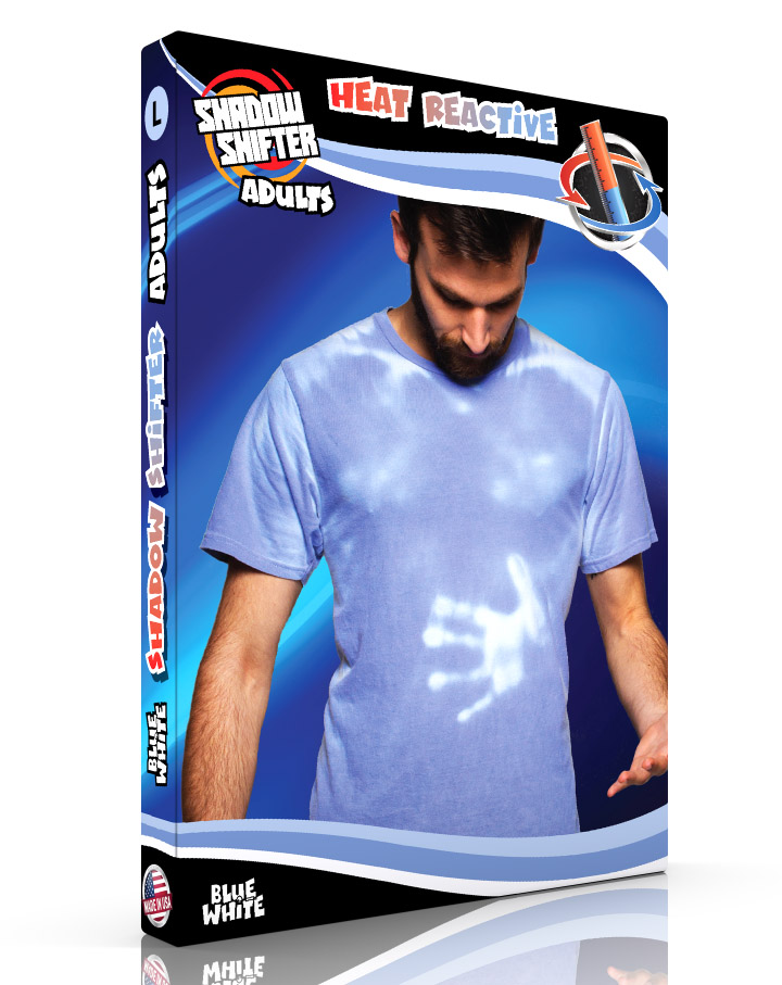 Shadow Shifter ADULTS BLUE Heat Reactive Color Changing T-Shirt